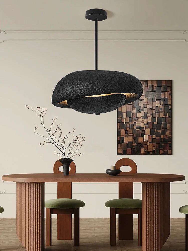 Wabi Sabi Dual Pendant Bohemian Light - Handmade Boho Chandelier for Bedroom, Living Room & Dining Room Decor - Perfect for Bohemian, Vintage & Eclectic Home Style