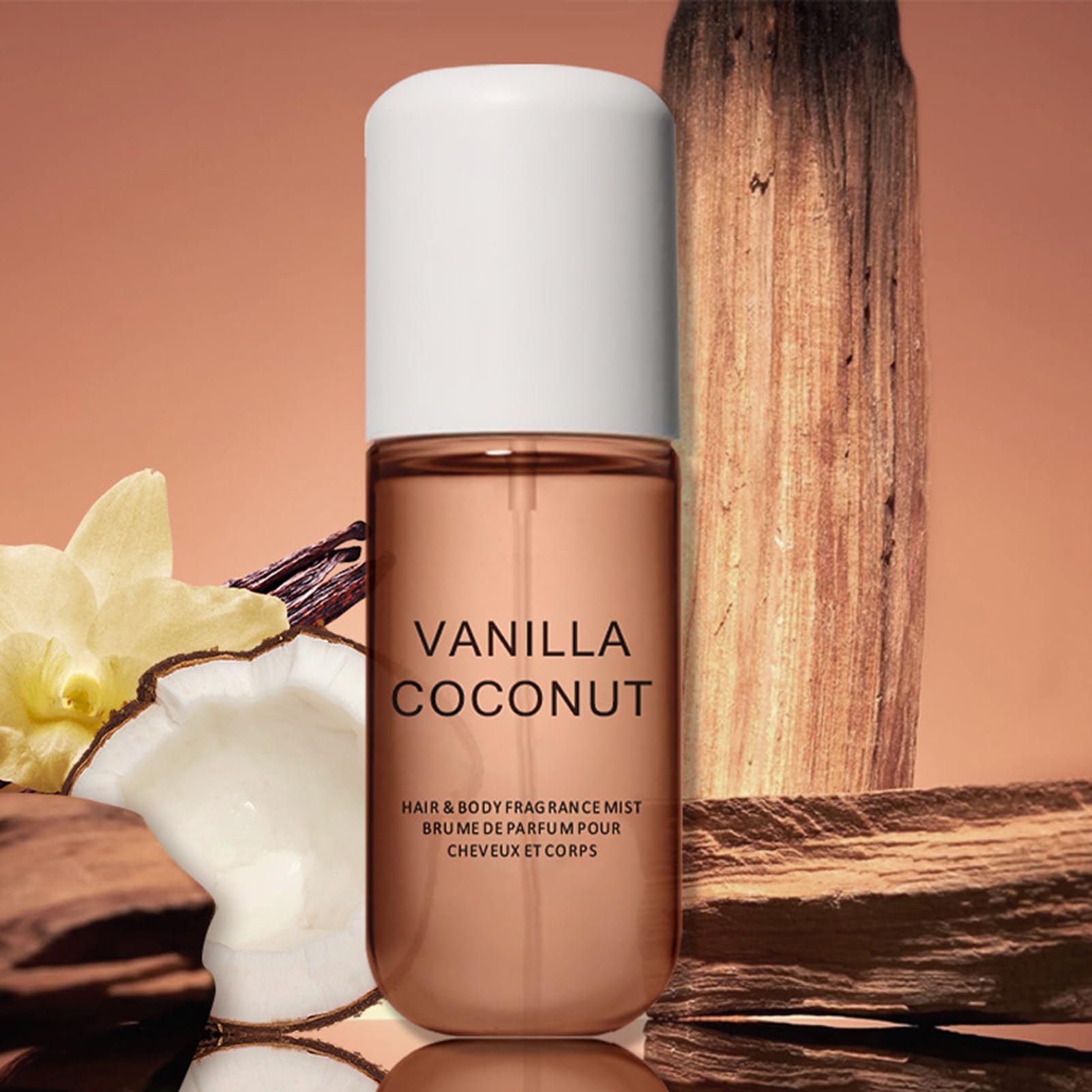Vanilla Coconut Perfume for Women - Long Lasting Body Spray & Mist, Sweat-Proof Portable Fragrance, Pocket-Sized Vanilla Skin Scent - Perfect for Daily Wear, Office, Date Night & Travel
