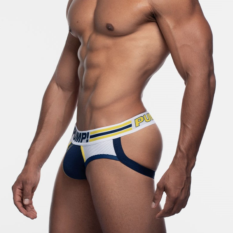 PUMP! Recharge Support Jockstrap in Navy Blue - Perfect for Gym, Running & Sports Activities