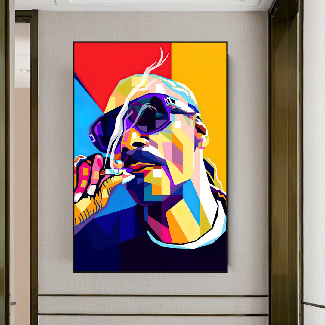 Snoop Dogg Hip Hop Canvas Wall Art - Famous Rapper Music Poster for Home & Office Decor - Perfect for Living Room, Bedroom, Man Cave & Studio Wall Decor