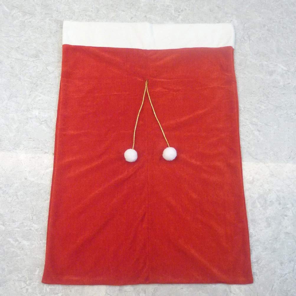 Large Christmas Velvet Santa Sack Bag - Xmas Present Storage & Gift Wrapping Bags for Toys & Holiday Gifts - Perfect for Holiday Decor, Party Favors & Festive Gift Giving
