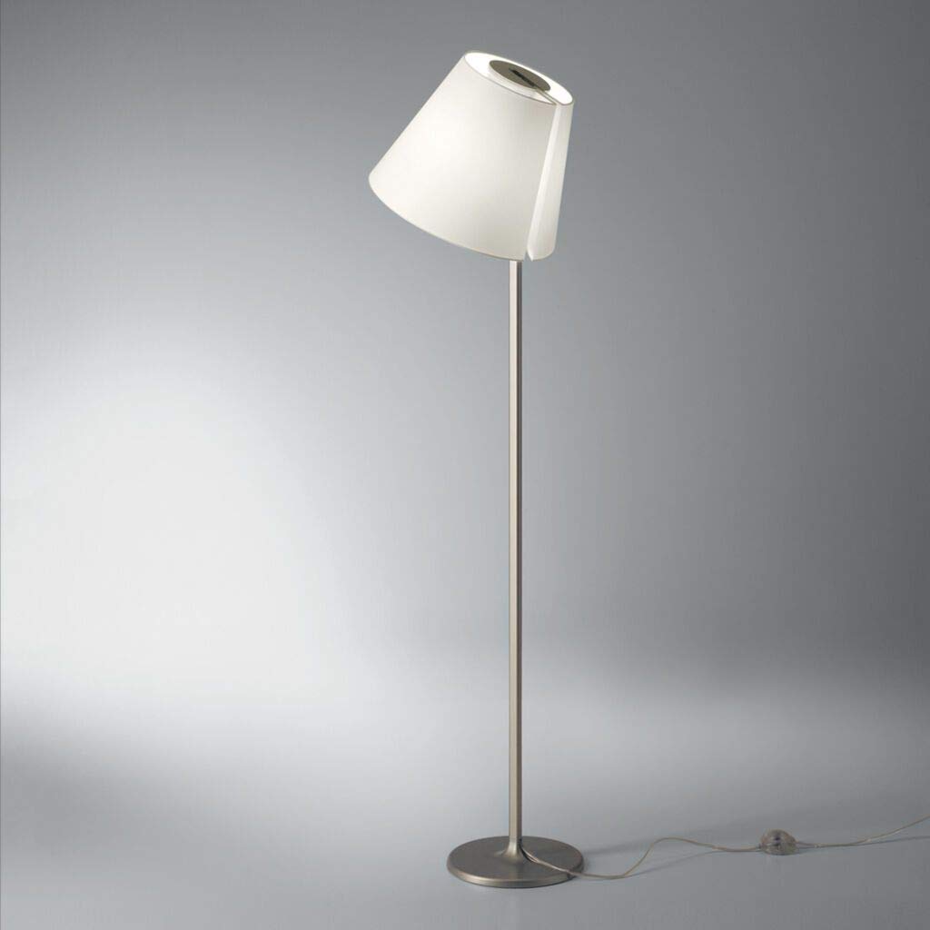 Artemide Melampo Mega Floor Lamp - Modern Grey Lighting for Living Room, Bedroom, Office & Dining Room Decor - Dimmable LED Furniture Lamp for Home & Workspace Ambiance
