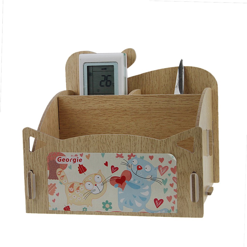 Handmade Solid Wood Pen Holder - White Oak Desk Organizer for Office & Home Workspace | Perfect for Pencils, Markers, and Stationery