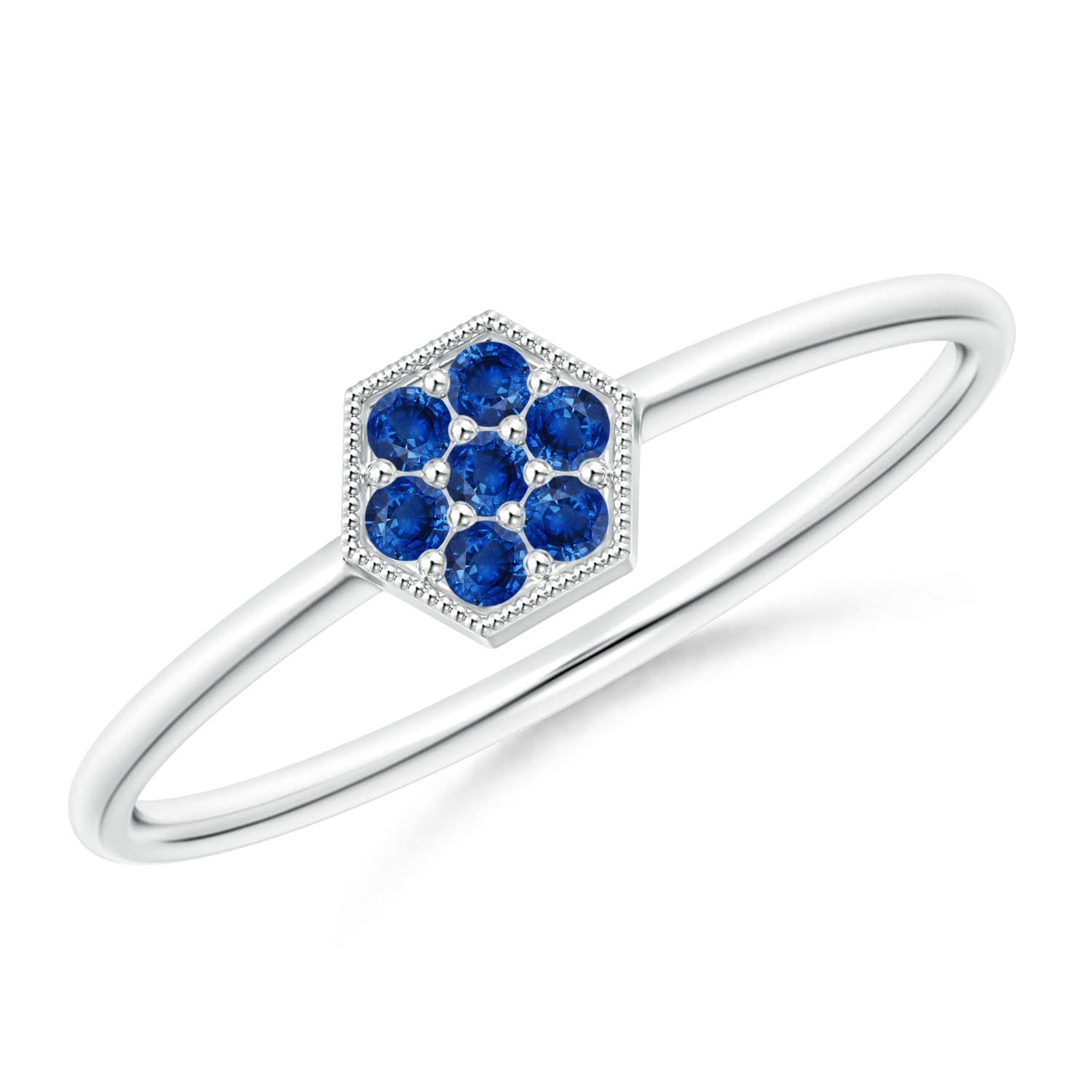 Natural Blue Sapphire Ring for Women - Sterling Silver & 14K Gold September Birthstone Jewelry | Elegant Gift for Her, Birthday, Wedding, Anniversary & Engagement | Perfect for Daily Wear, Special Occasions & Romantic Gifts
