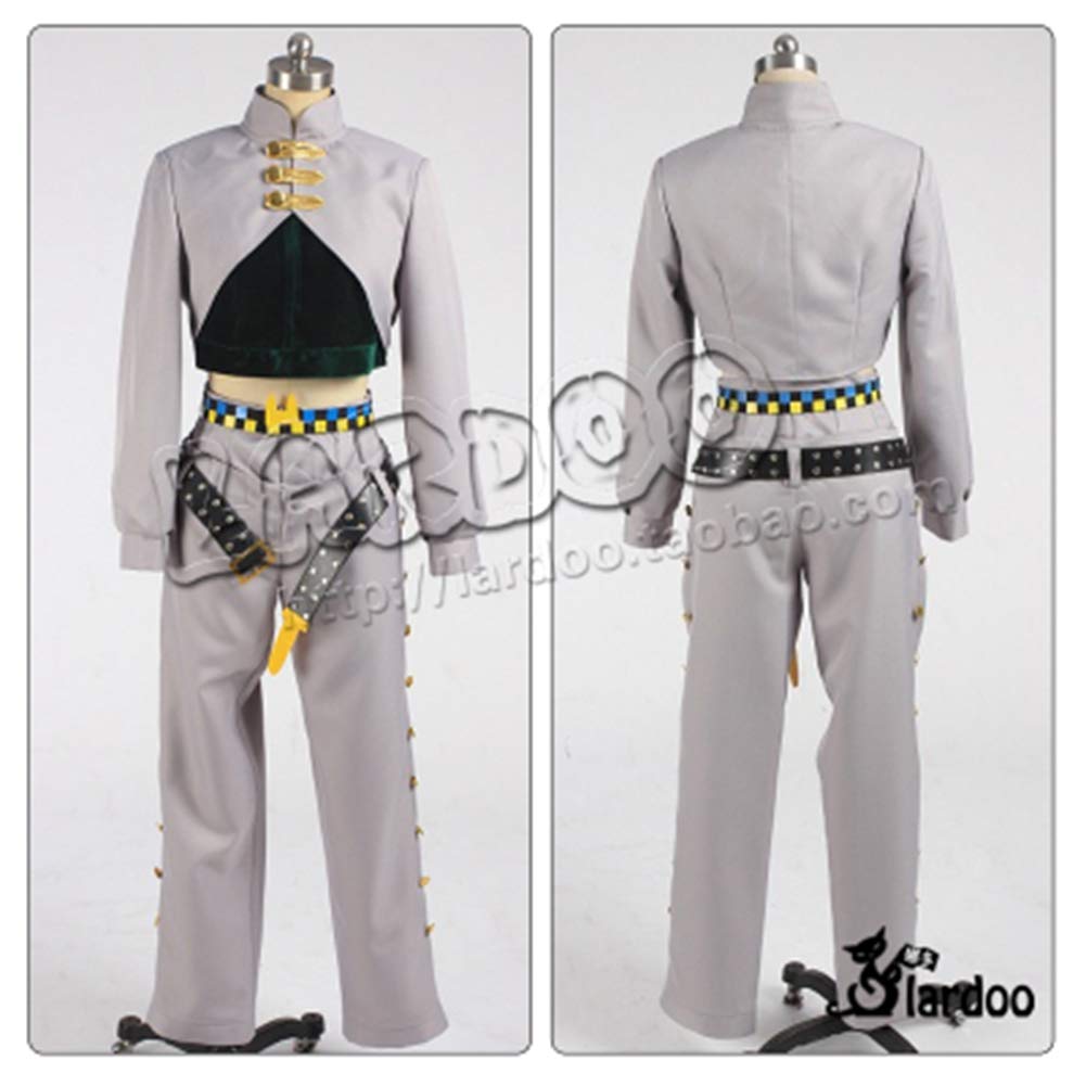 Rohan Kishibe Gothic Fashion Uniform Cosplay Costume Set - Anime JoJo's Bizarre Adventure Halloween Cosplay Outfit for Men & Women (All Sizes) - Perfect for Conventions, Halloween Parties & Anime Events