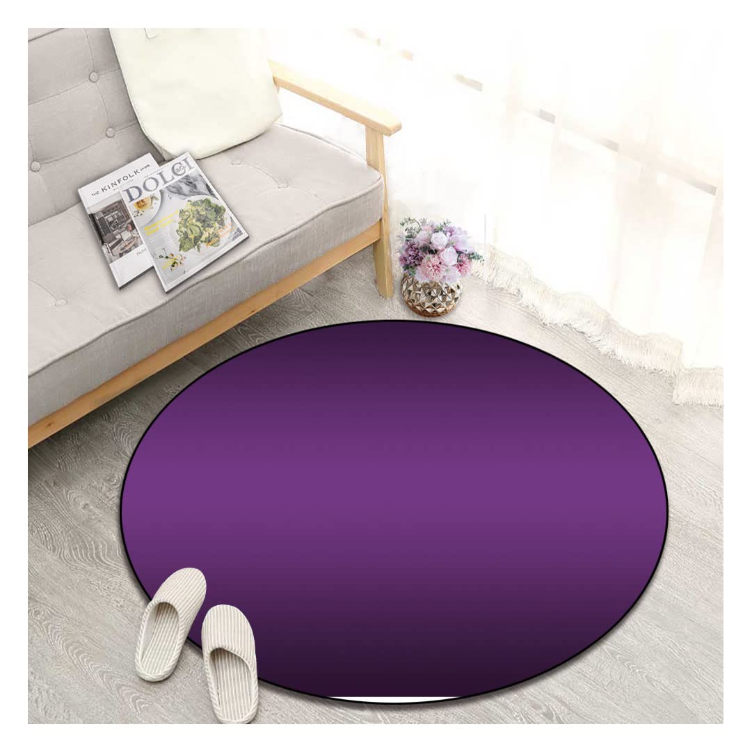 Non-Slip Round Printed Area Rug - 59