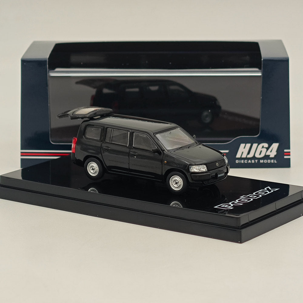 1/64 Scale Toyota Probox Van DX Black Diecast Model Car - Hobby Japan HJ641062BK - Collectible Miniature Vehicle for Display & Gifts
