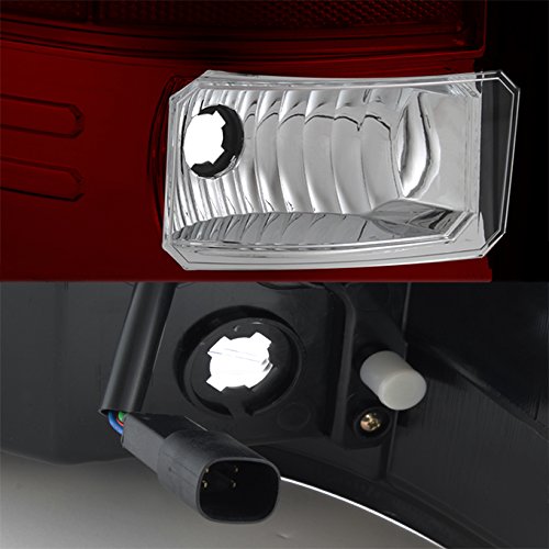 AKKON L-Shape LED Light Tube Tail Lights Brake Lamp Assembly Pair for 16-18 GMC Sierra 1500 - Red & Clear Design, Durable Replacement for Enhanced Visibility & Style - Perfect for Night Driving, Off-Road Adventures & Custom Truck Upgrades