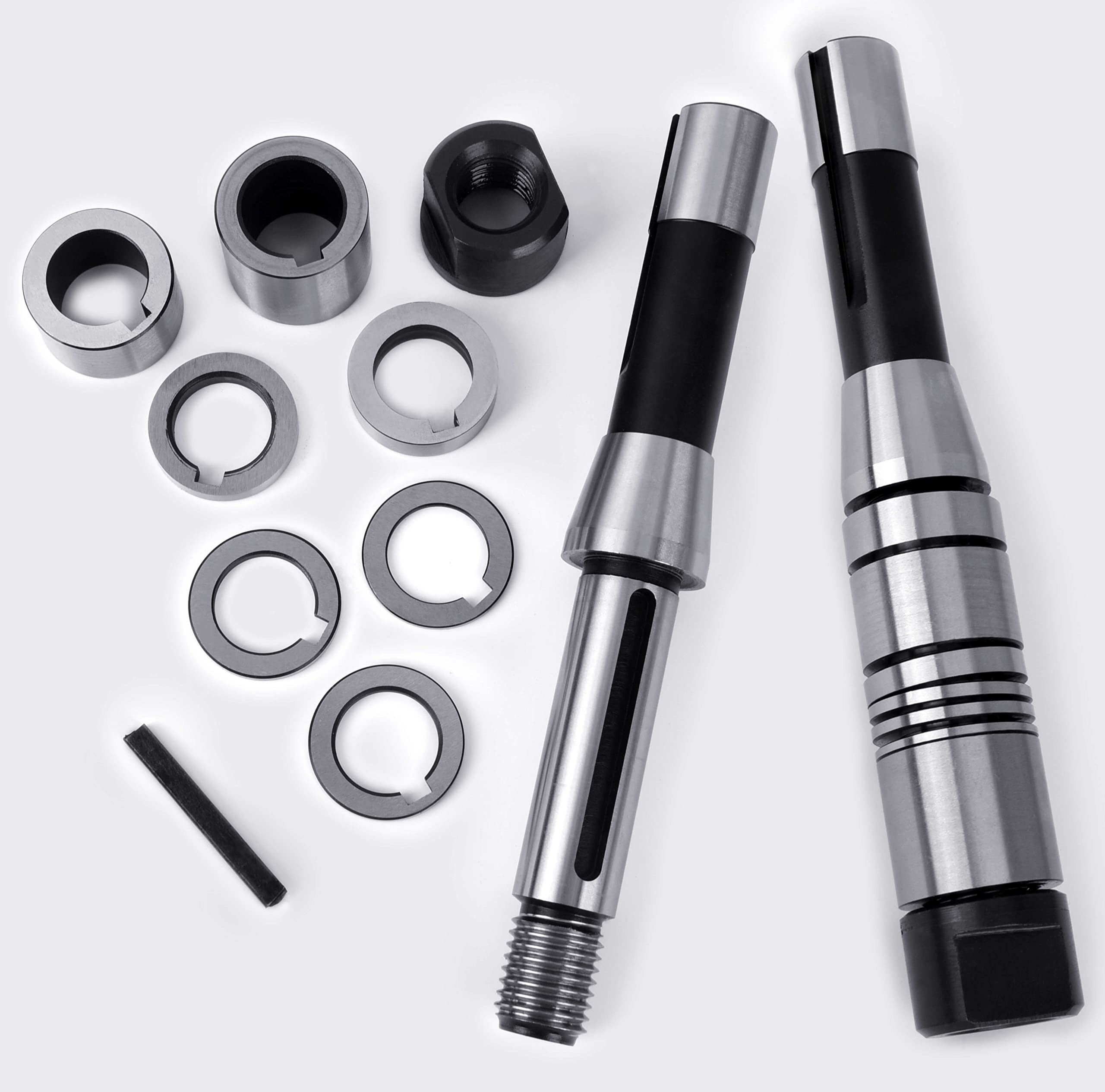 High-Speed Steel (HSS) Involute Gear Cutter Set - DP16 PA14-1/2, 22mm Bore, No.1-8 Cutters with R8 Shank - Precision Milling Arbor Gear Mill Cutter Holder for Lathe & CNC Machining - Ideal for Gear Cutting, Metalworking, and Industrial Manufacturing