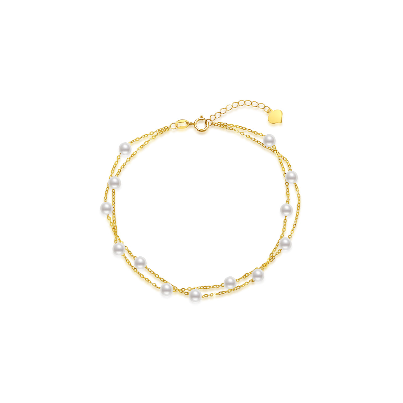 18K Solid Gold Freshwater Pearl Bracelet for Women - Elegant & Dainty Jewelry Gift for Birthday, Anniversary & Special Occasions | KB00035