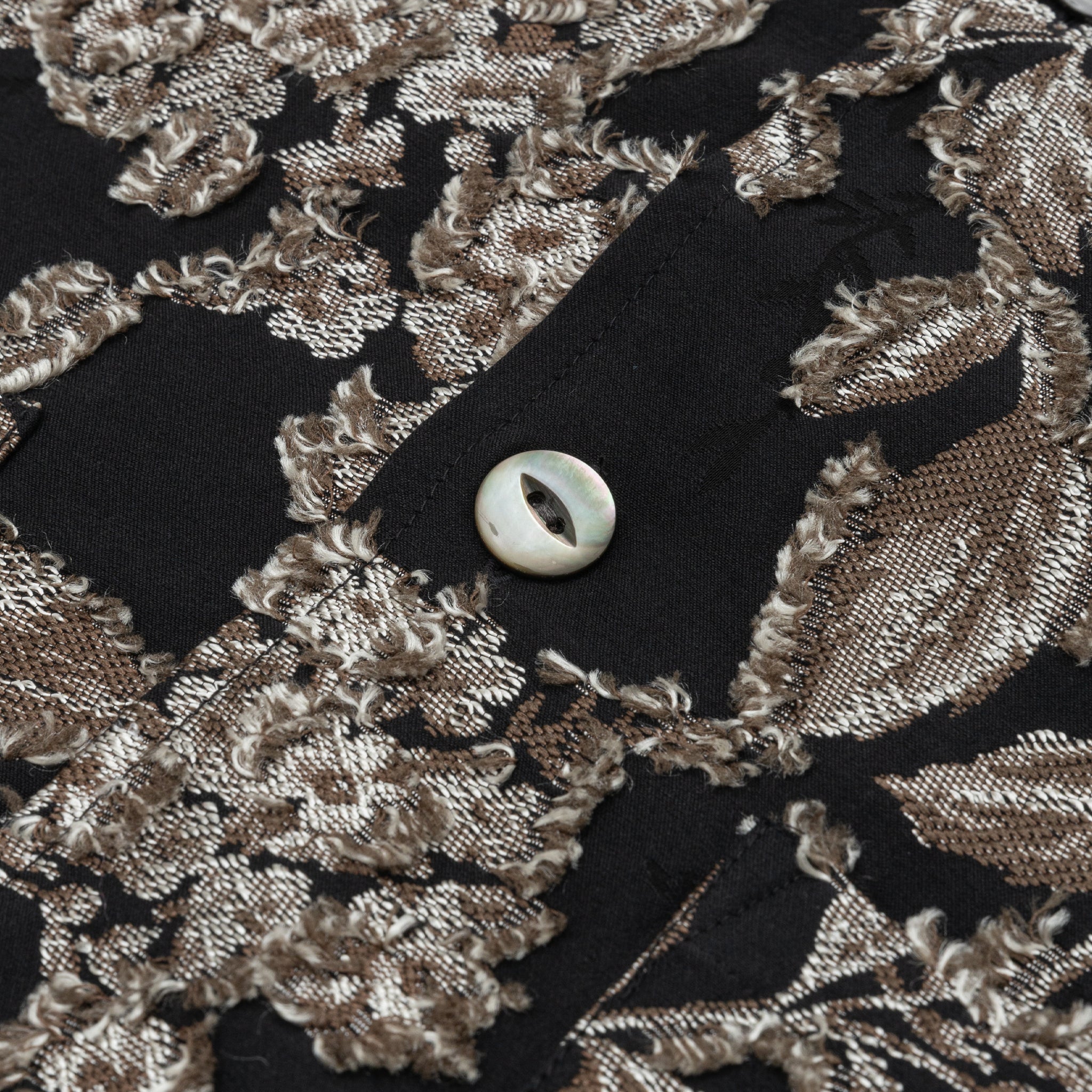 Floral Cut Jacquard Cabana Shirt for Men - Lightweight Summer Beach Shirt, Perfect for Vacation, Pool Party, and Casual Outings