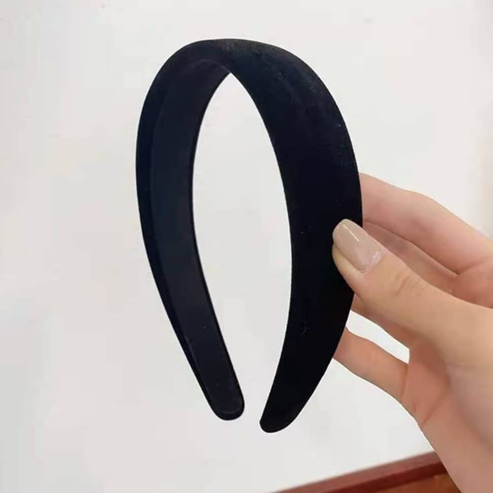 Soft Velvet Wide Headbands for Women & Girls - 3 Pack Non-Slip Fashion Hair Accessories | Perfect for Workouts, Yoga, and Everyday Style