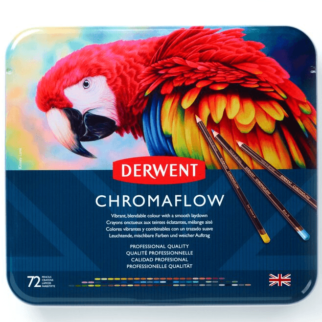 72 Derwent ChromaFlow Colored Pencils Set - Professional Artist Drawing Pencils for Sketching, Coloring & Art Projects - Perfect for Adults & Kids Art Supplies