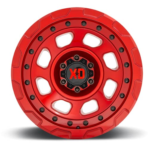 XD Wheels XD861 Storm Candy Red 20x9 Inch Alloy Steel Wheel - 6x87mm Bolt Pattern, 0mm Offset - Perfect for Trucks, Jeeps & Off-Road Vehicles