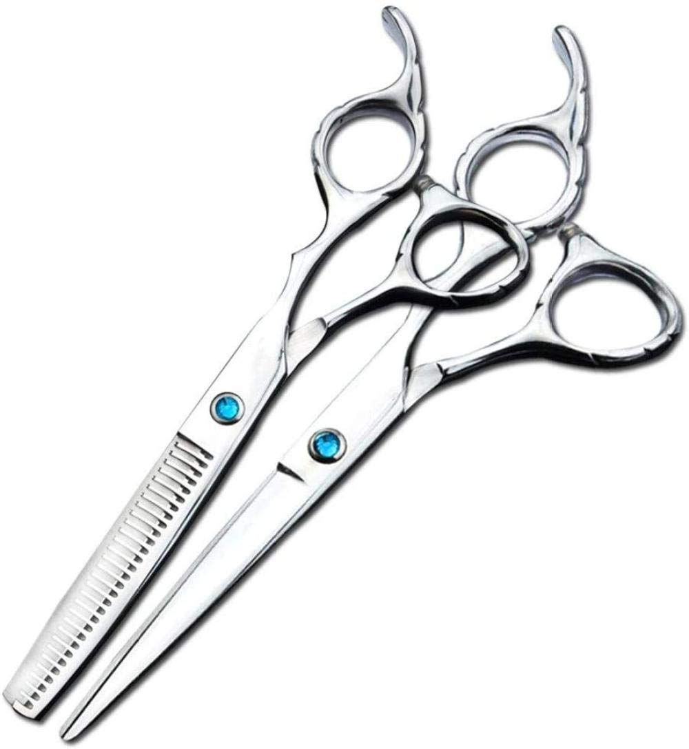 Professional 6 Inch Hair Cutting Scissors Set - Stainless Steel Barber & Thinning Scissors for Salon, Hairstyling & Home Use - Sharp Hairdressing Shears for Precision Haircuts & Styling