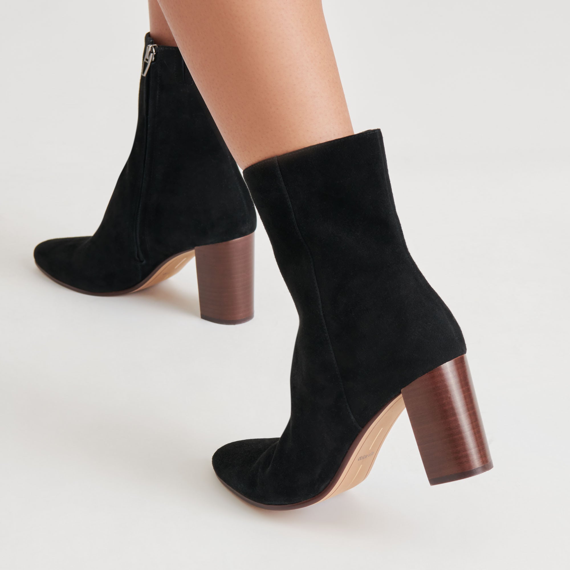 Suzy Booties Onyx Suede - Stylish & Comfortable Women's Ankle Boots for Fall & Winter Fashion, Office & Casual Wear