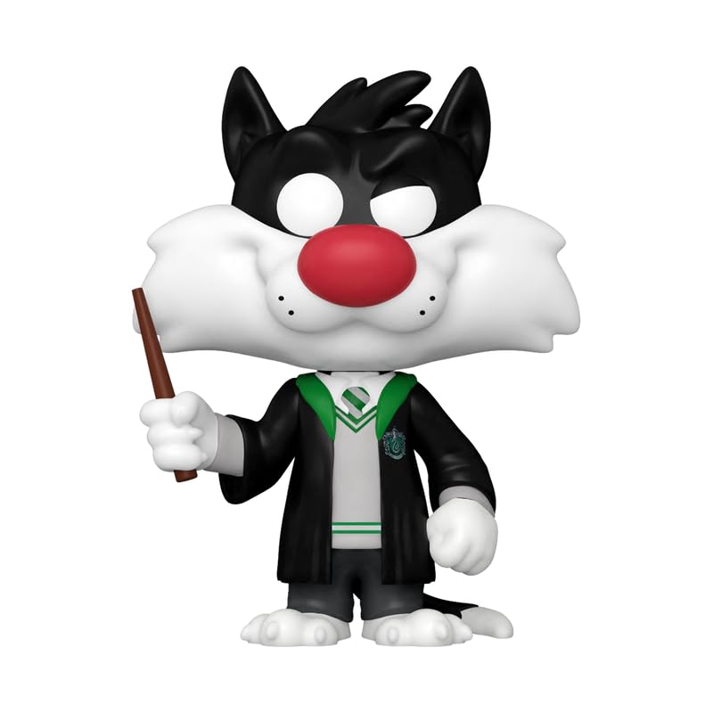 WB100 Looney Tunes: Sylvester Cat Slytherin Funko Pop! NYCC 2023 Exclusive - Perfect for Harry Potter Fans & Cartoon Collectors