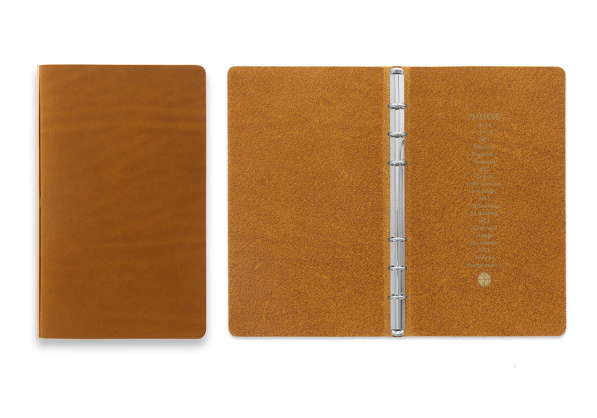 Premium PLT5012 6-Ring Leather Binder - Bible Size Organizer for Journals, Planners & Notebooks | Perfect for Office, School & Church Use
