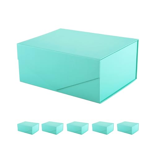 9x6.5x3.8 Inch-Turquoise-Pack of 6