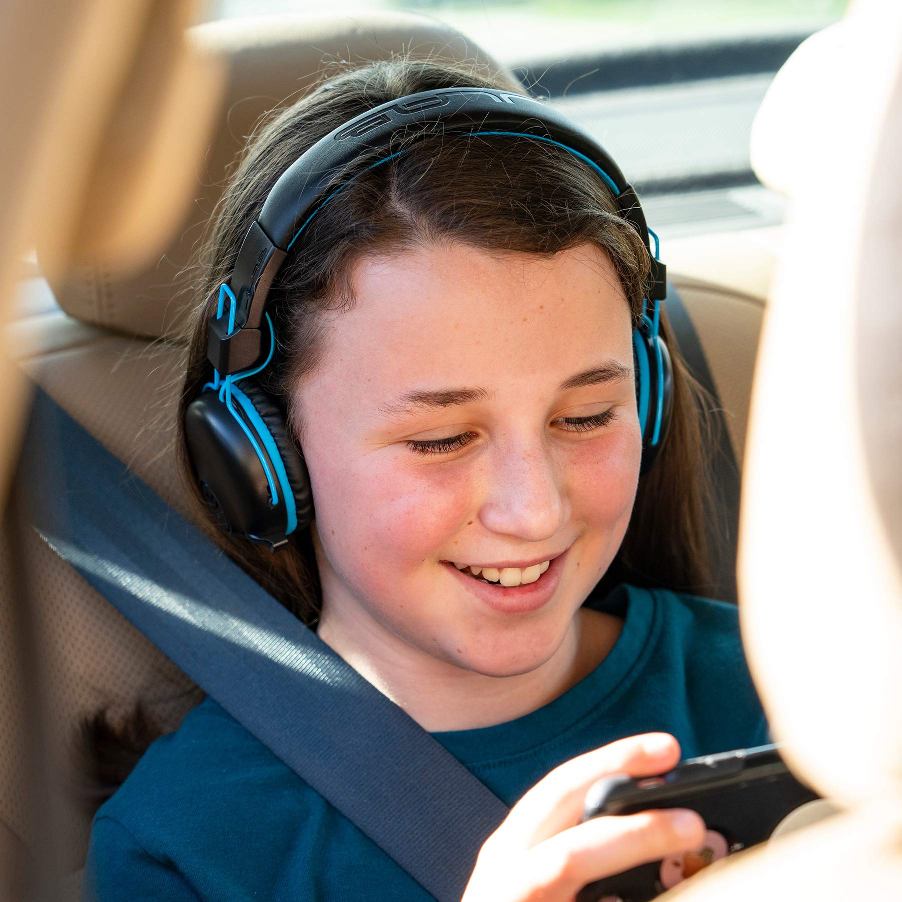 JLab JBuddies Play Wireless Kids Gaming Headset - Bluetooth 5, 22+ Hour Battery, 60ms Low Latency for Mobile Gaming, Retractable Mic, AUX Compatible with PS5/Xbox/Switch - Perfect for Online Classes & Console Gaming