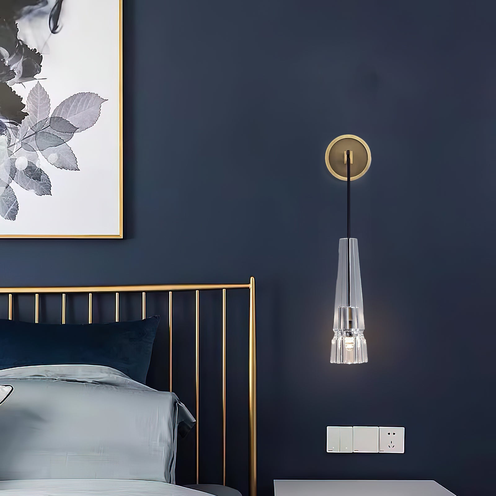 Chamonix Wall Sconce Light Fixture - Modern & Elegant Home Decor for Living Room, Bedroom, or Hallway Lighting