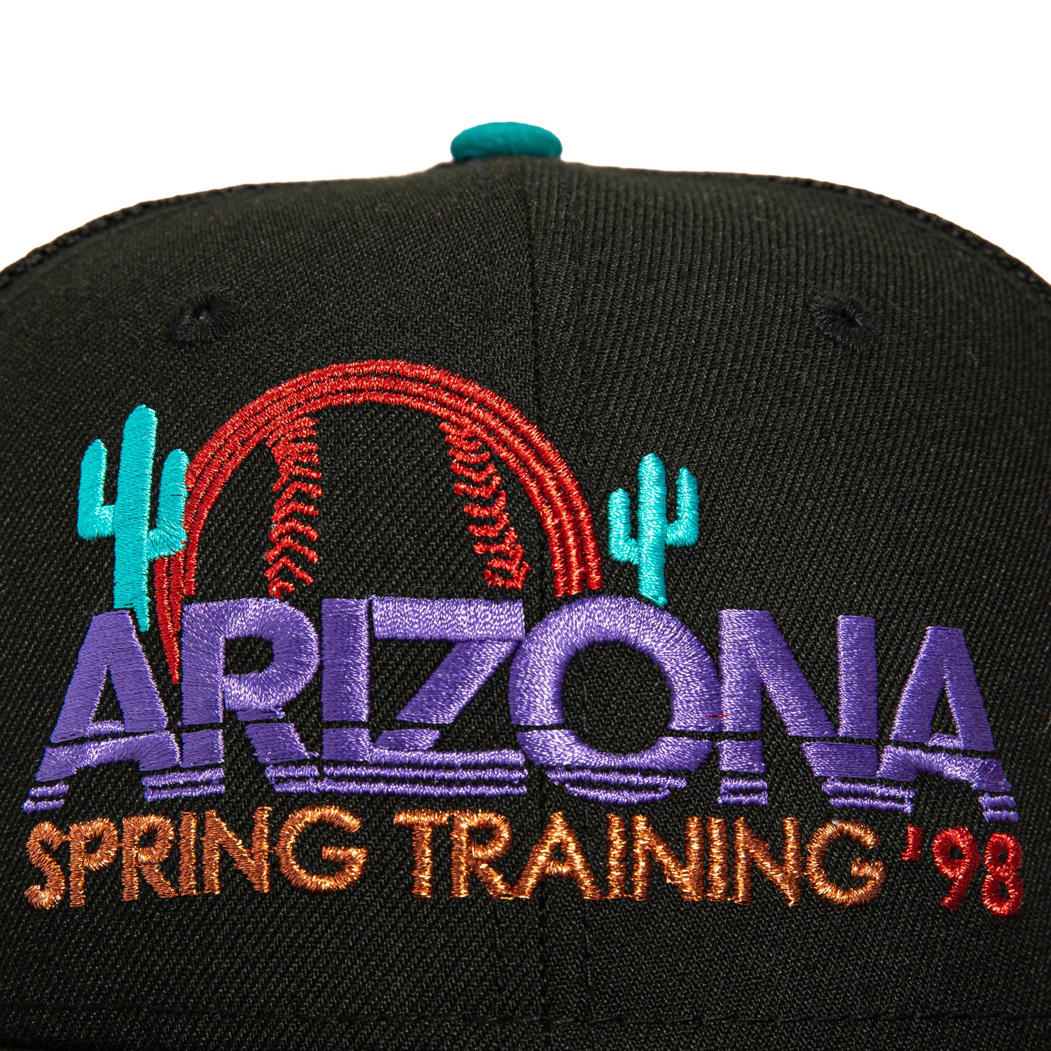 New Era 59Fifty Arizona Diamondbacks MLB Baseball Cap with Inaugural Patch & Spring Training Logo - Adjustable Snapback Trucker Hat for Men & Women - Perfect for Baseball Games, Outdoor Activities & Casual Wear (Black)