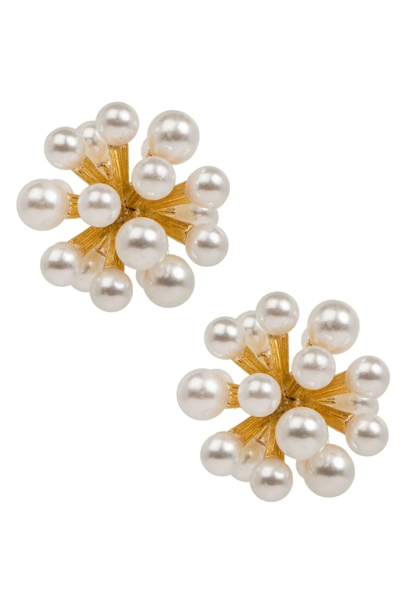 Sparkling Firework Pearl Earrings for Women - Elegant Stud Earrings for Party, Wedding & Evening Wear - Perfect Gift for Her