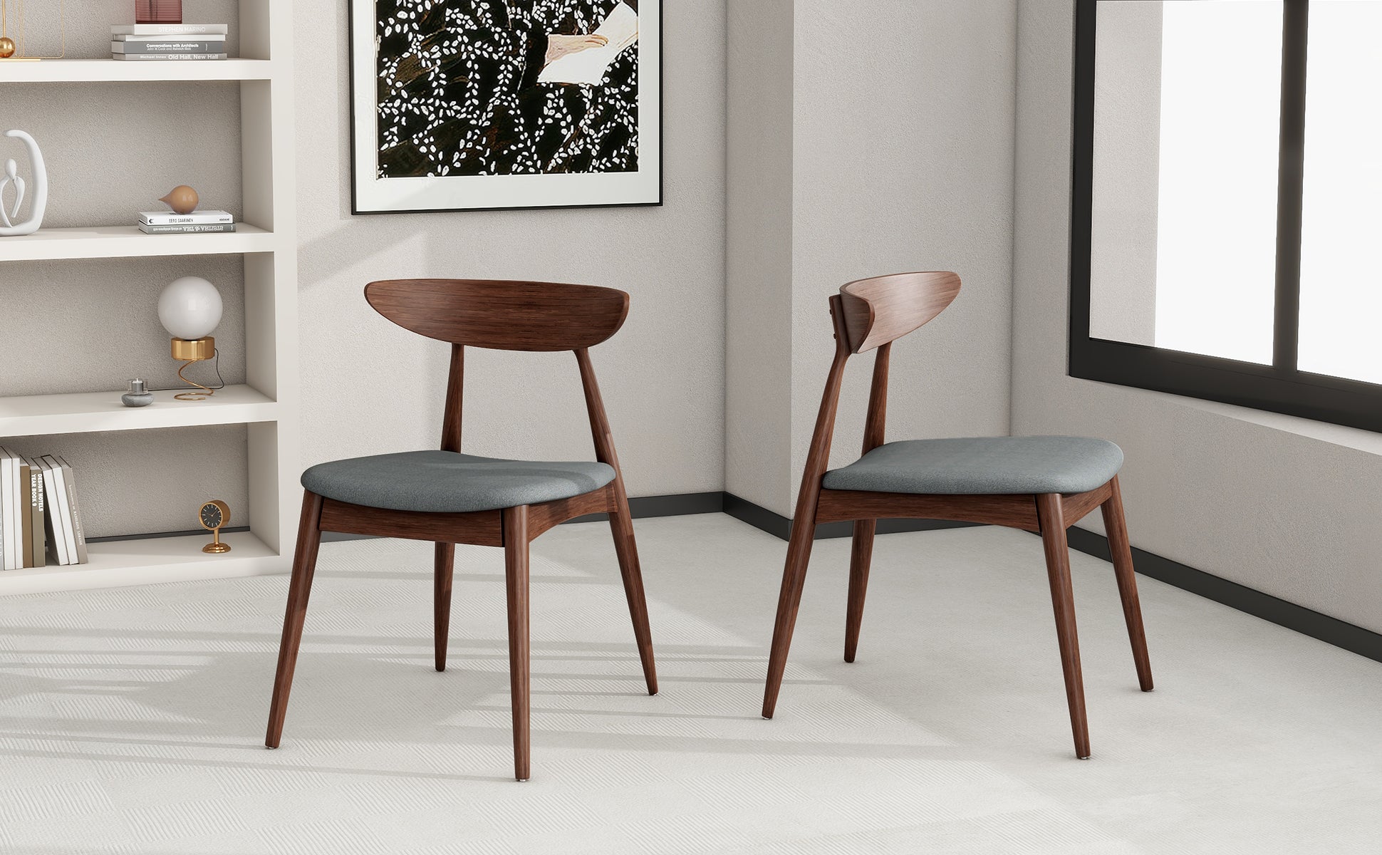 2-Pack Modern Dining Chairs - Sturdy & Comfortable Kitchen Chairs for Home, Office, Restaurant - Perfect for Dining Room, Breakfast Nook, or Small Space Decor