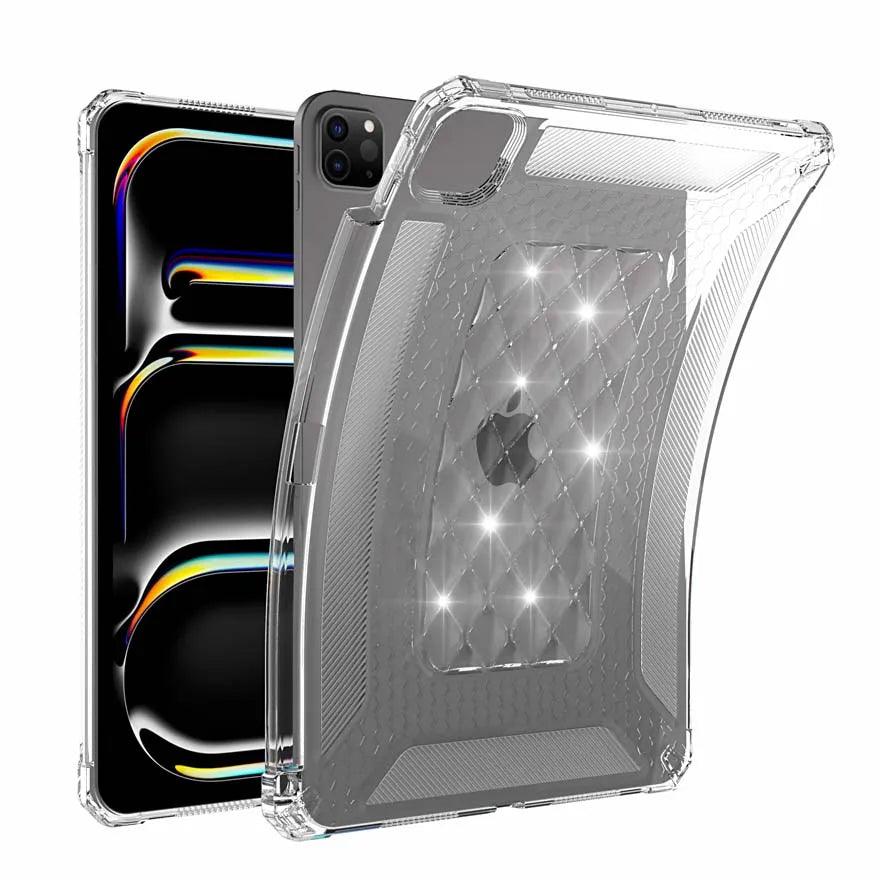 2024 iPad Air Pro 11 Case - Anti-Slip Shockproof TPU Back Cover with Heat Dissipation | Perfect for Work, Travel & Gaming Protection