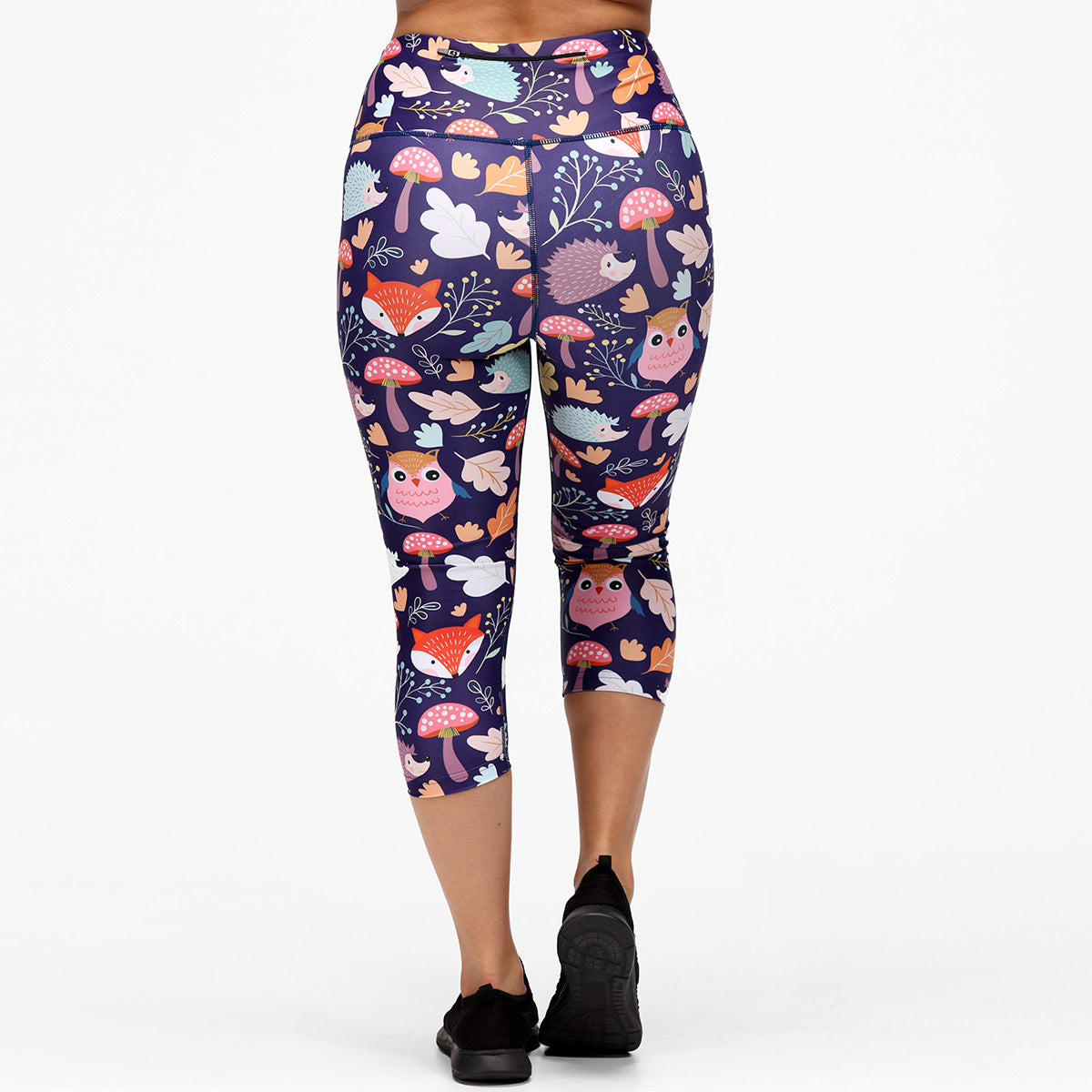 Forest Friends Capri Pants for Women - Comfortable & Stylish Yoga Pants for Workout, Lounge & Everyday Wear