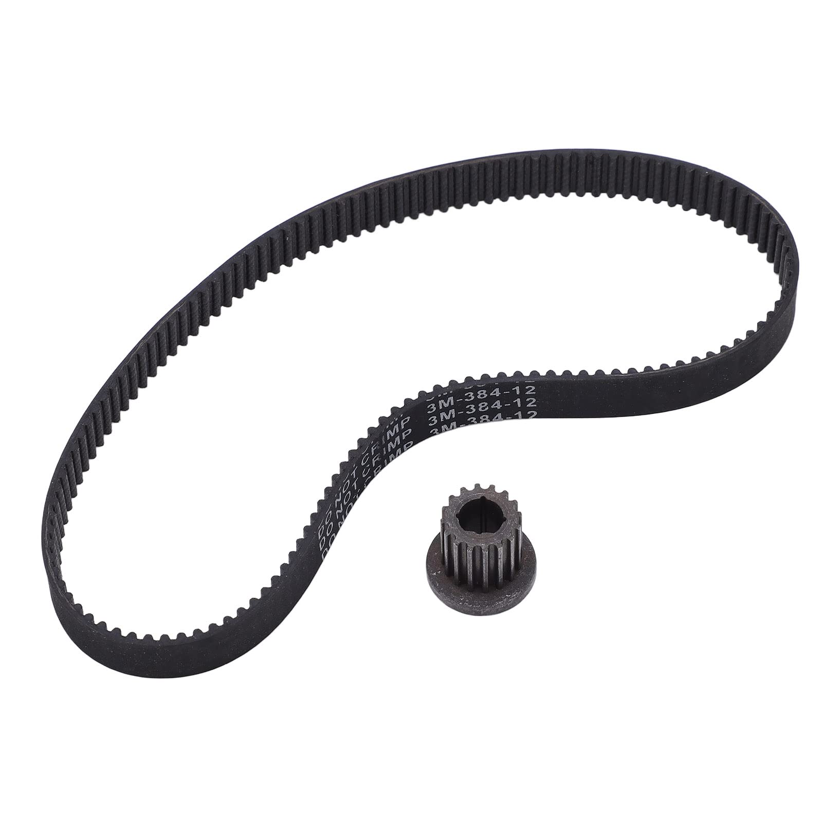 384-3 M-12 Electric Scooter Drive Belt 16T 8mm Timing Pulley - Replacement Rubber Timing Belt for Electric Scooters - Perfect for DIY Repairs & Scooter Maintenance Accessories