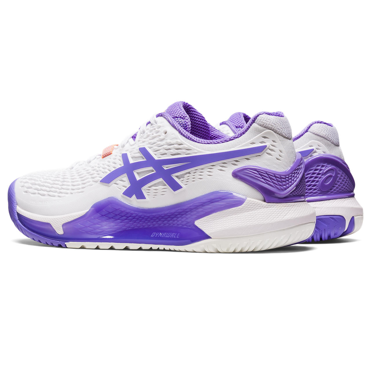 ASICS Gel Resolution 9 Women's Tennis Shoes - White/Amethyst | High-Performance Court Shoes for Women | Perfect for Competitive Tennis & Indoor Court Sports