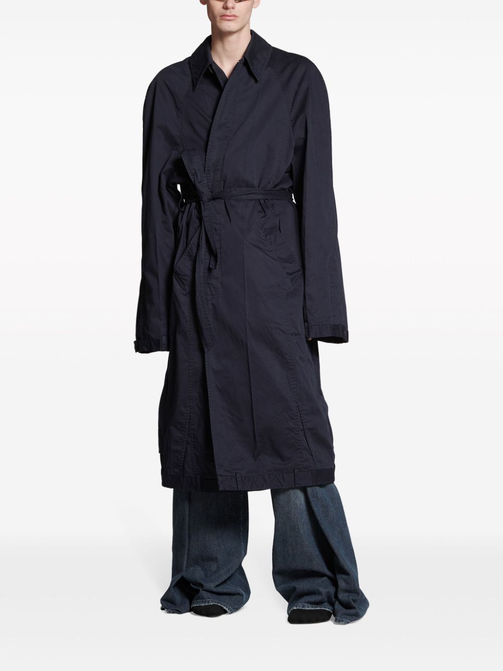 Balenciaga Blue Coat for Women & Men | Luxury Winter Jacket & Outerwear | Perfect for Casual Wear, Street Style & Cold Weather Fashion