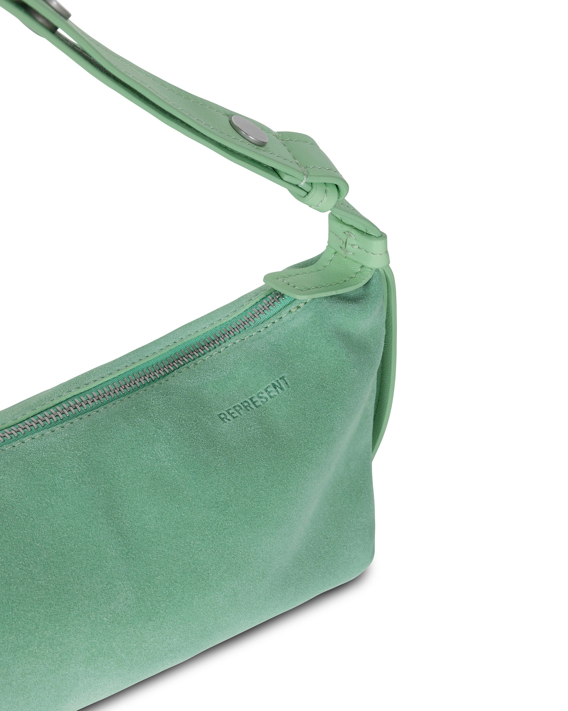 Stylish Snap Baguette Bag in Shadow Lime - Trendy Crossbody Purse for Women | Perfect for Work, Travel & Night Out