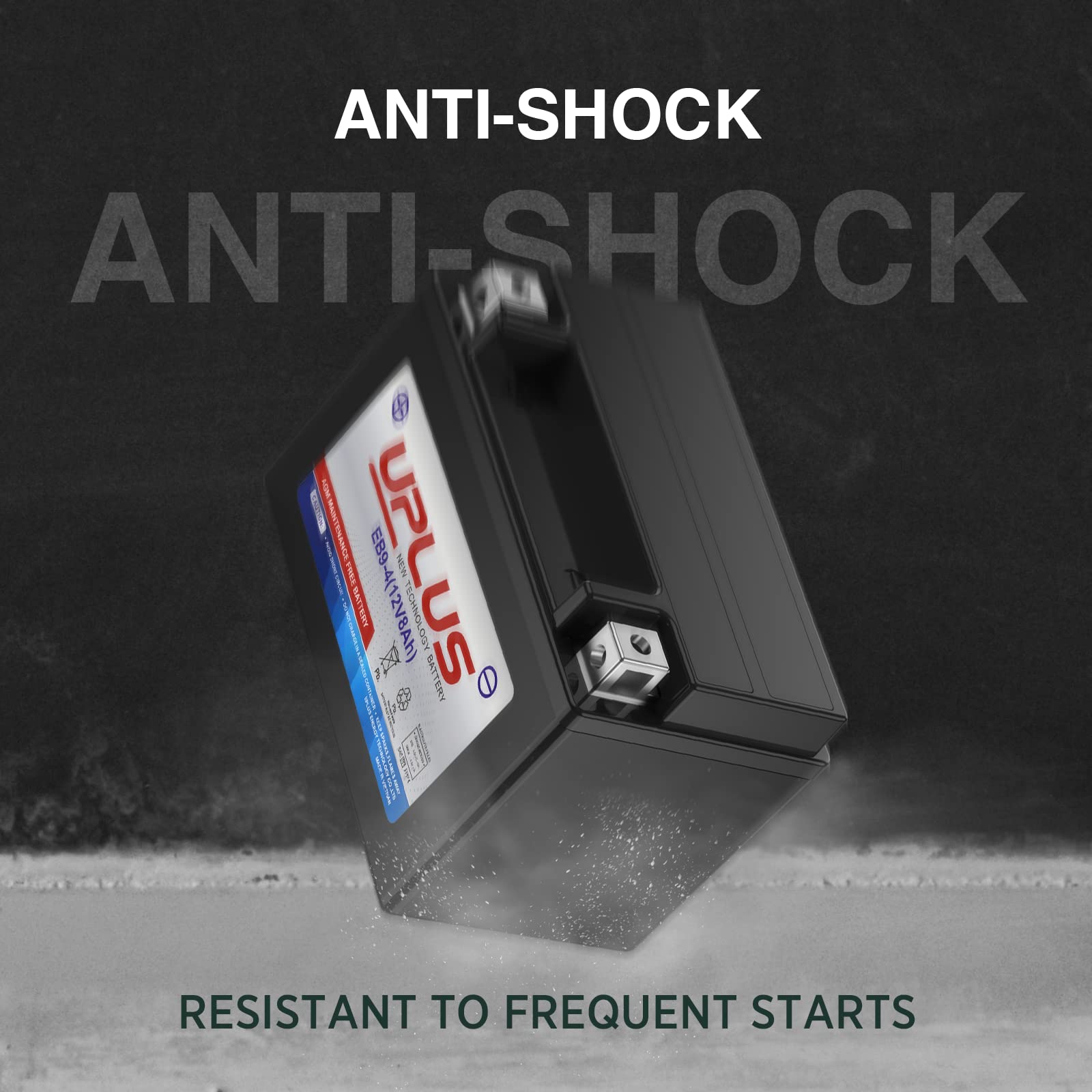 YTX9-BS Motorcycle Battery - Maintenance Free AGM Powersport Battery for ATV, Scooter & Motorcycles | Weatherproof & Vibration Resistant | Perfect for Off-Road Adventures & Daily Commuting