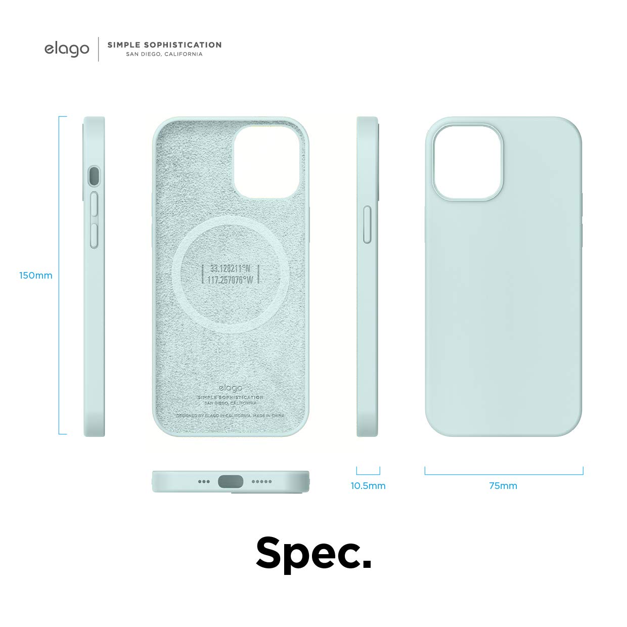 elago Magnetic Silicone Case for iPhone 12 & 12 Pro 6.1