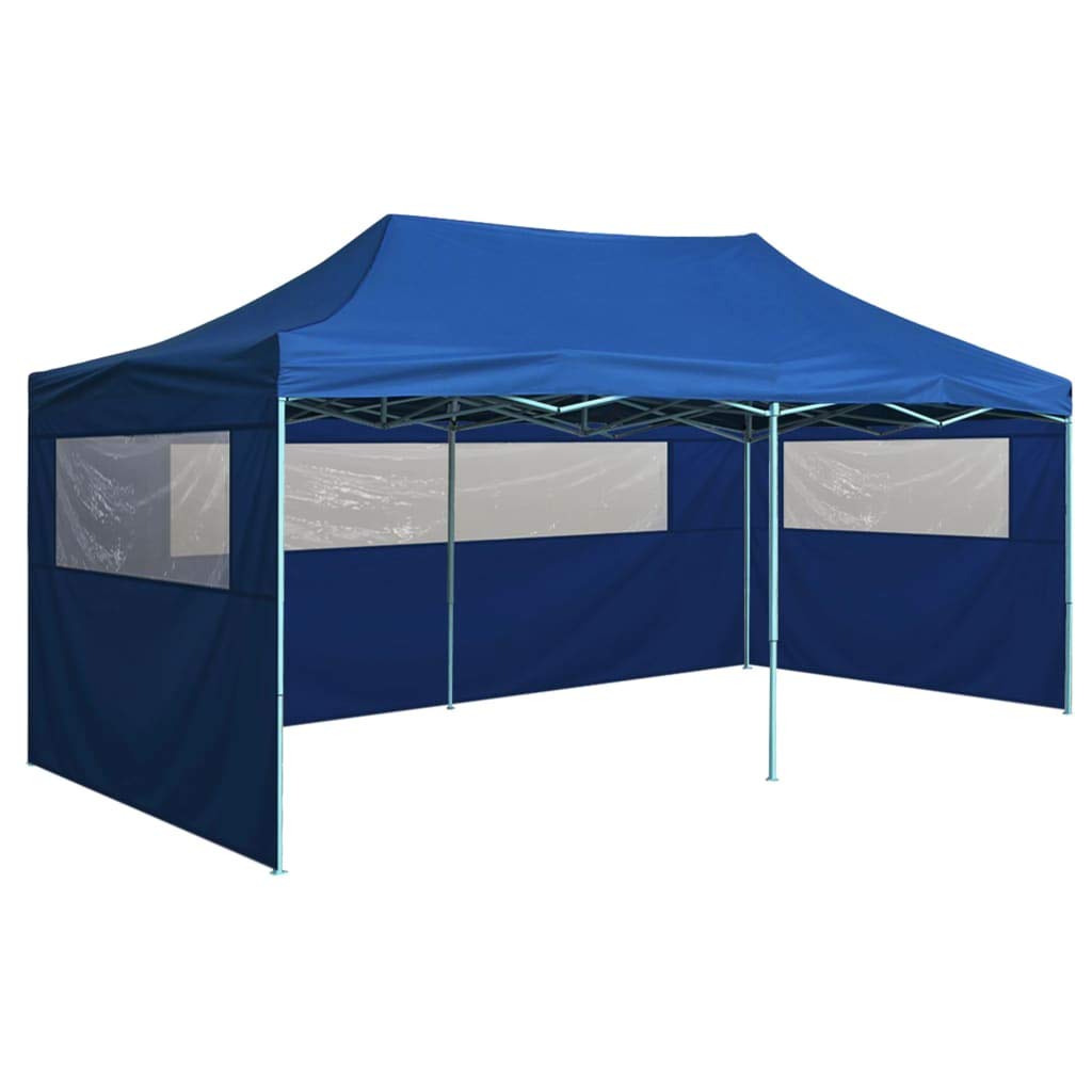 Professional Folding Party Tent with 4 Sidewalls - Outdoor Pergola Gazebo for Patio, Garden, BBQ, Grill, Deck & Beach | Perfect for Outdoor Events, Picnics, Camping and Backyard Gatherings