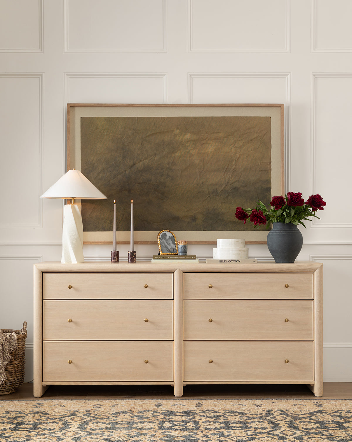Stylish Tellerbeck 6-Drawer Dresser for Bedroom - Solid Wood Chest of Drawers with Smooth Gliding Drawers - Perfect for Organizing Clothes, Bedding & Accessories in Master Bedroom, Guest Room or Dorm
