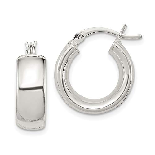 Sterling Silver Hoop Earrings 9x5mm - Classic Small Hoops for Women, 925 Silver Jewelry - Perfect for Everyday Wear, Gifts & Special Occasions