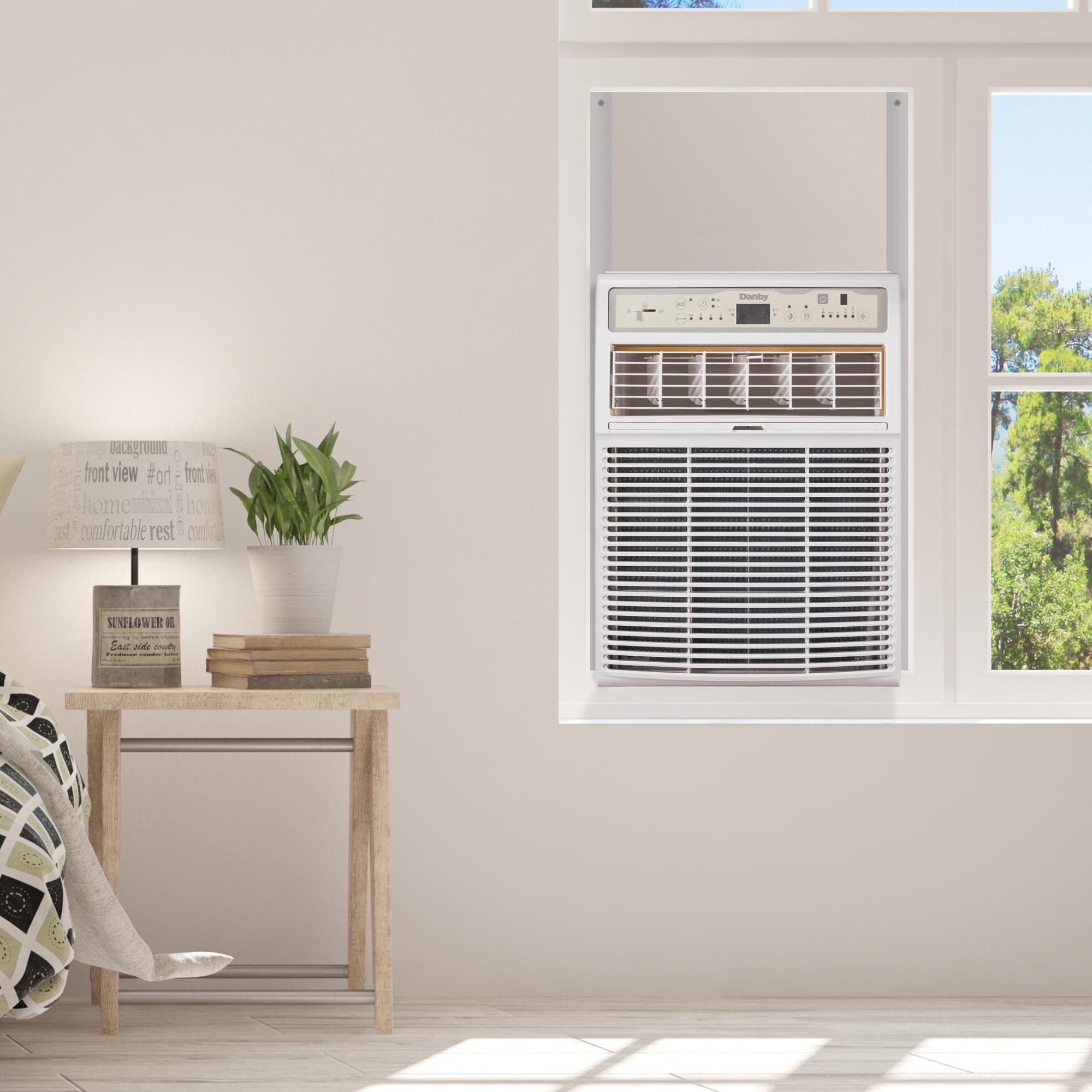 Danby DVAC080B1WDB 8000 BTU White Vertical Air Conditioner - Perfect for Bedrooms, Offices & Small Spaces
