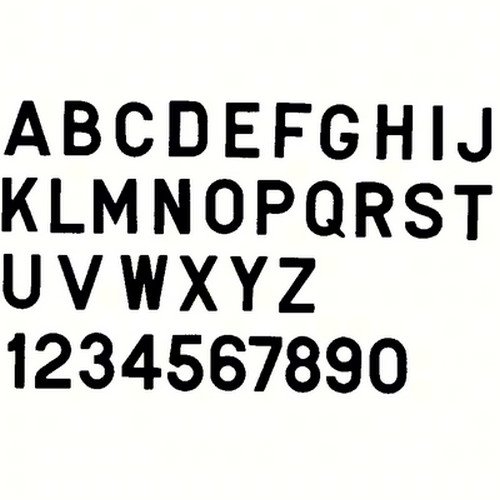 Bernard Engraving PS30BL - 3 Inch Black Letter Stickers for DIY Crafts, Home Decor & Personalized Gifts - Perfect for Scrapbooking, Labeling & Custom Projects