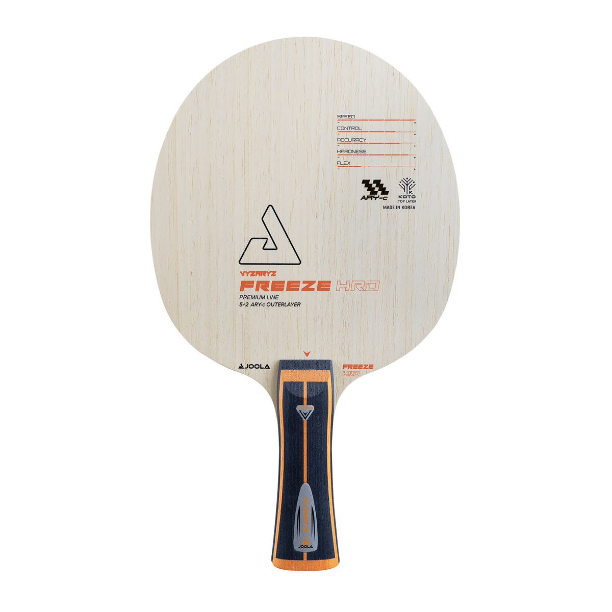 JOOLA Vyzaryz Freeze HRD Table Tennis Blade - Professional Ping Pong Paddle for Spin & Speed - Perfect for Tournament Play & Training Sessions