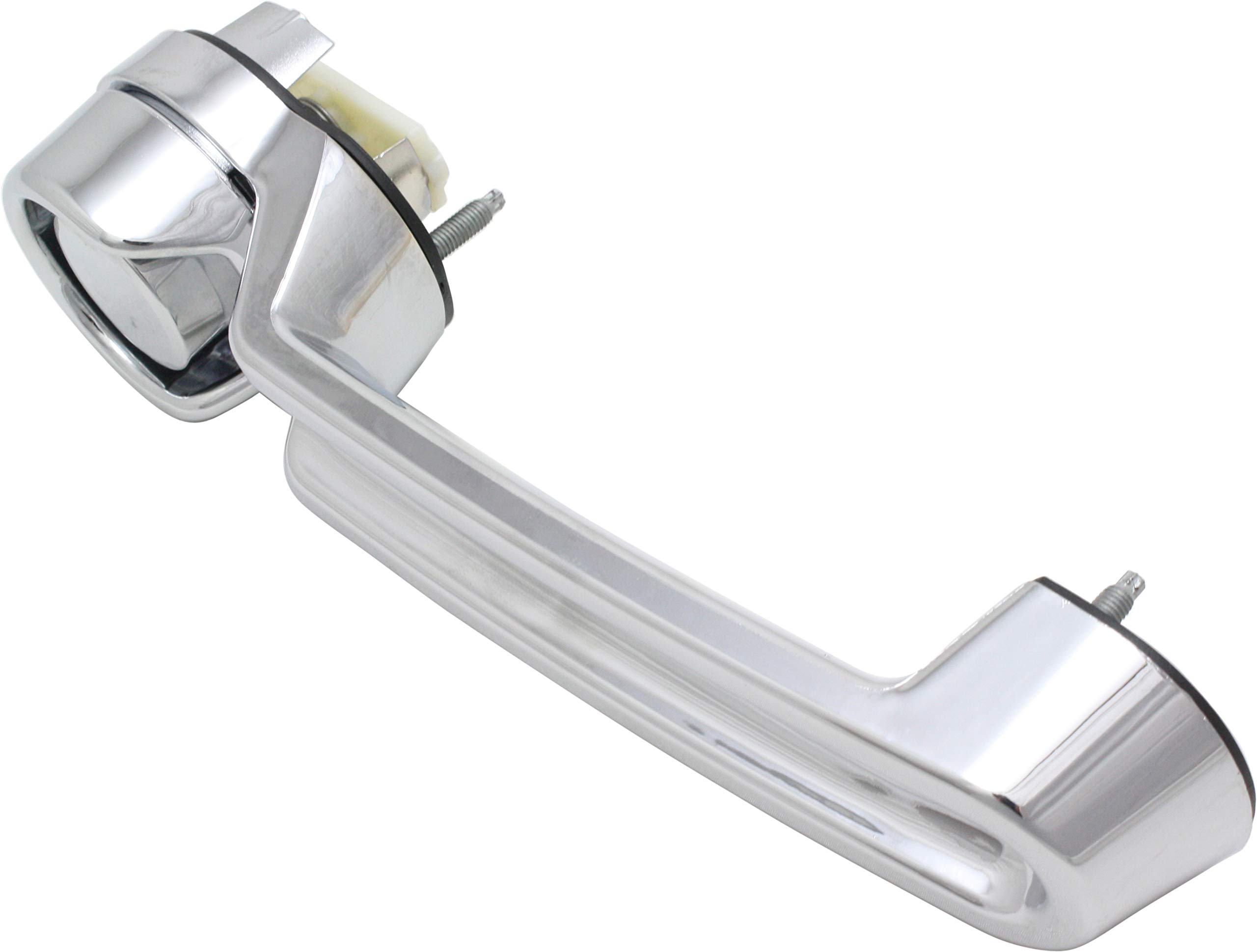 Garage-Pro Chrome Front & Rear Exterior Door Handle Set (4-Piece) for 2007-2017 Jeep Wrangler JK, 2008-2012 Jeep Liberty, 2007-2011 Dodge Nitro - Driver & Passenger Side Replacement - Durable Plastic Construction for Off-Road & Daily Driving
