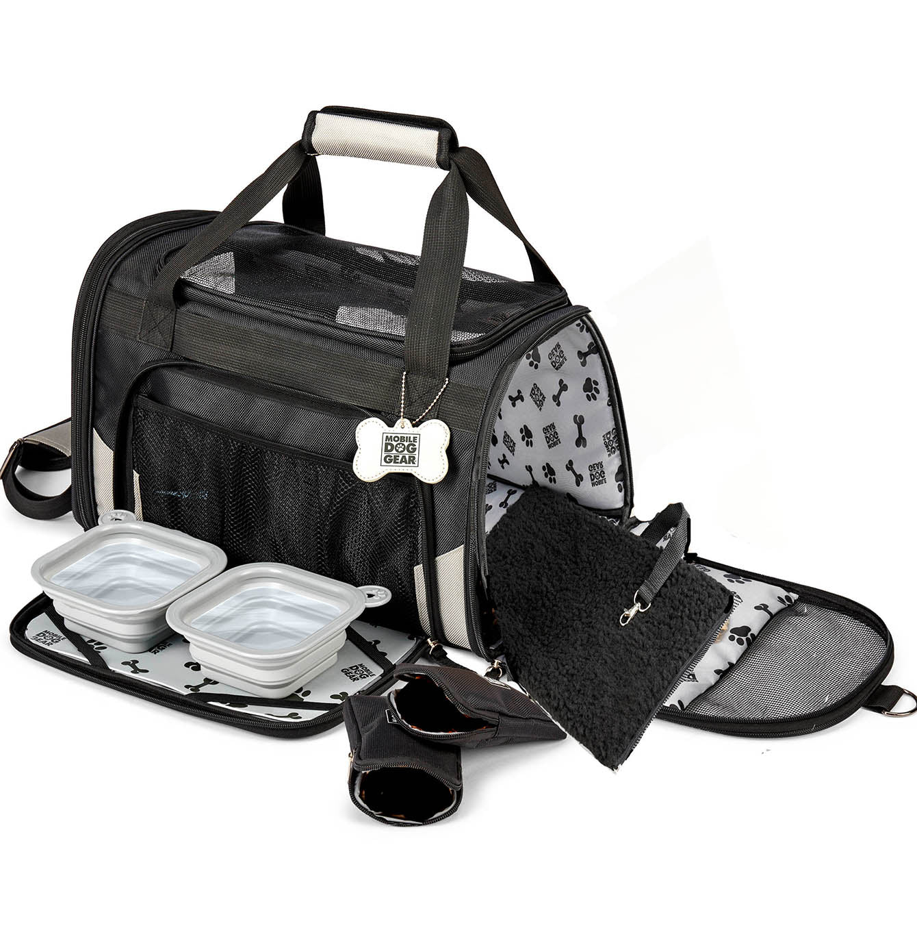 Premium Mobile Dog Carrier Backpack - Lightweight & Breathable Pet Travel Gear for Hiking, Camping & Airplane Trips