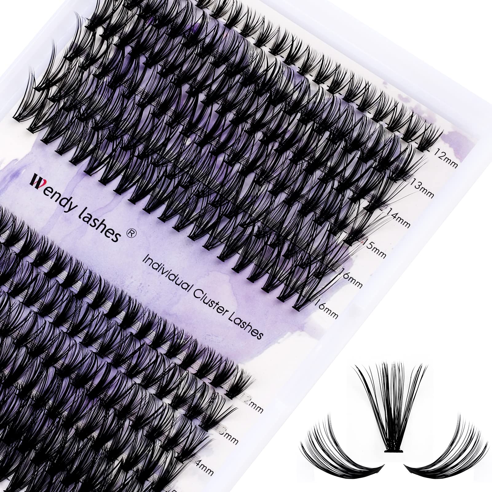 DIY Lash Clusters for Home Use - 240 PCS Natural Fluffy Wispy Eyelash Extensions, Waterproof Anime Manga Cat Eye D Curl 12-16mm Mixed (30D+40D) - Perfect for Daily Wear, Cosplay, and Special Occasions