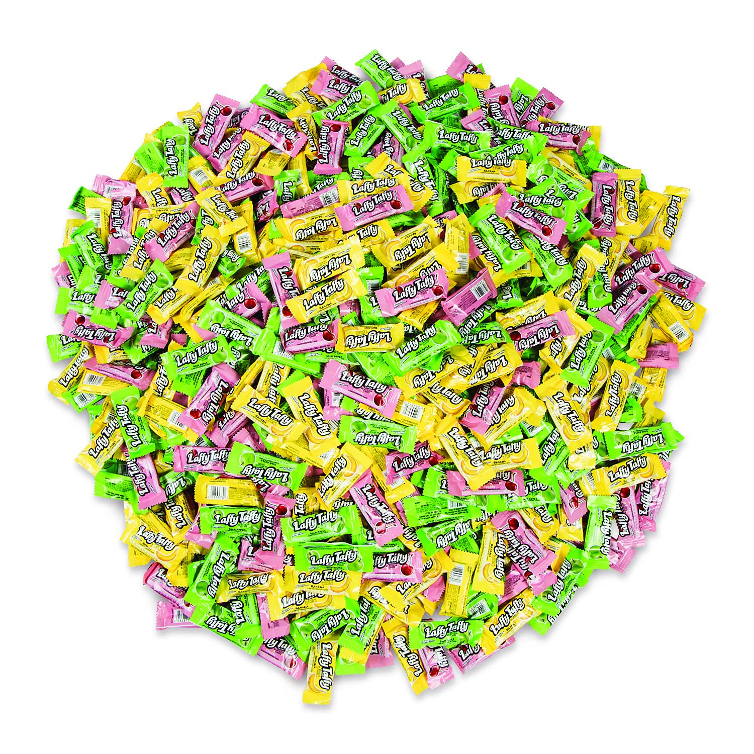Laffy Taffy Bulk Candy Assorted Flavors - 1440 Pieces (30 lbs) for Parties, Halloween Treats & Office Snacks