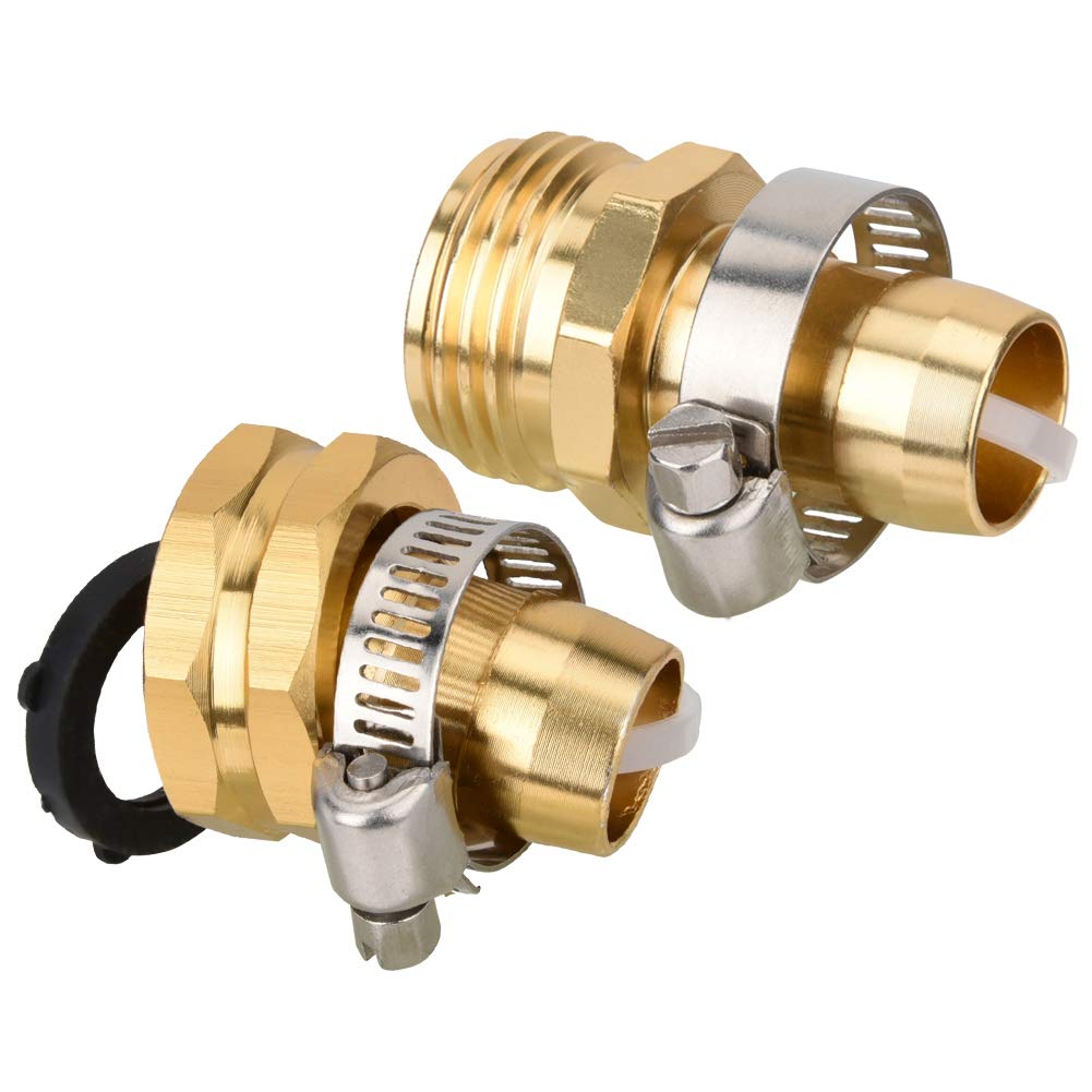 Premium Garden Hose Quick Connect Set - Heavy Duty Water Hose Fittings & Connectors for Home, Yard, Lawn Care - Perfect for Watering Plants, Washing Cars & Outdoor Cleaning