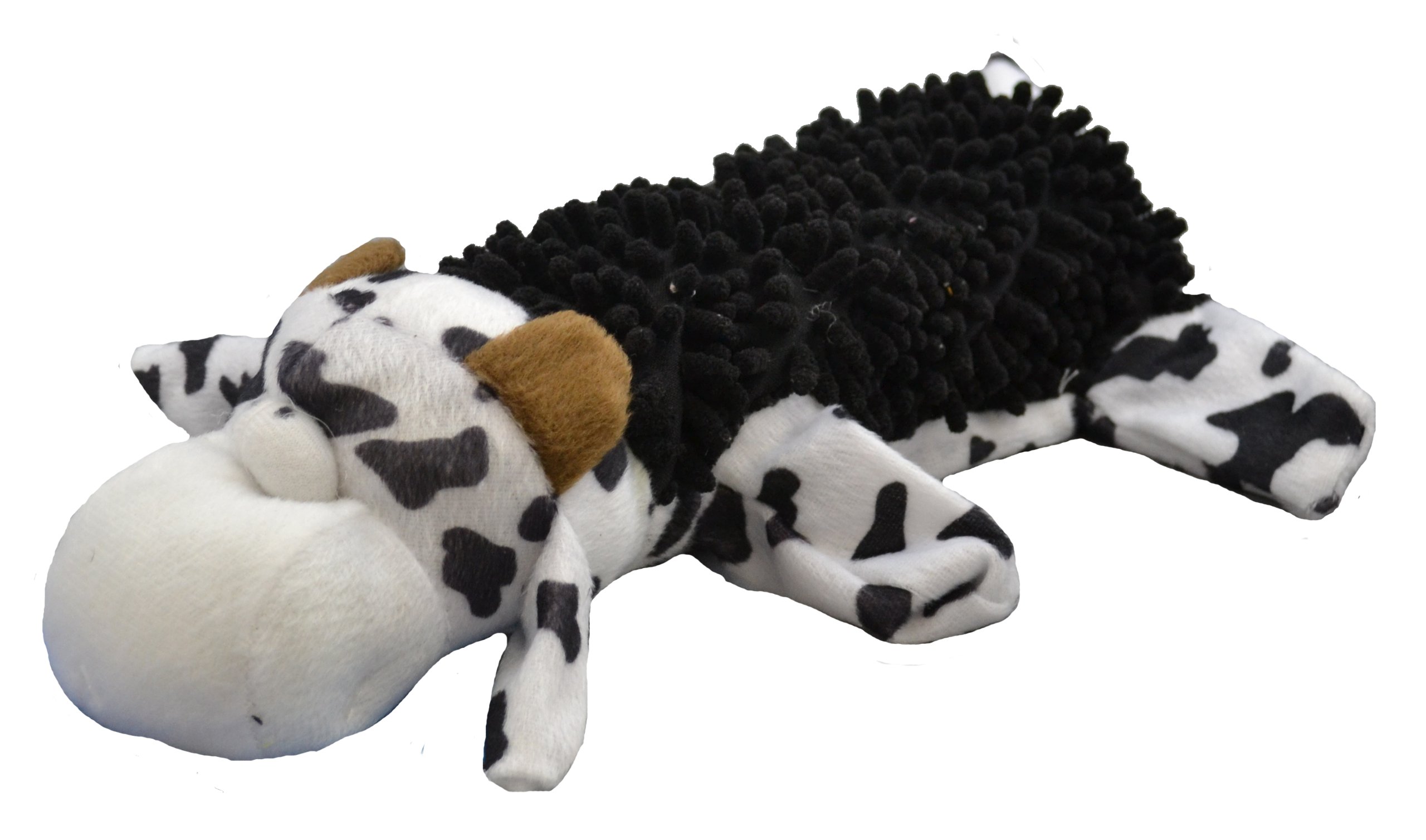 Durable Dog Chew Toy - Squeaky Shaggy Cow Bottle for Aggressive Chewers - Fun Interactive Pet Toy for Small & Medium Dogs - Perfect for Playtime, Training & Anxiety Relief