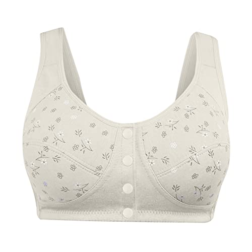 Sinzelimin Women's Front Closure Nursing & Maternity Bras - Plus Size Breathable Bandeau Corset Underwear for Comfortable Breastfeeding & Everyday Wear