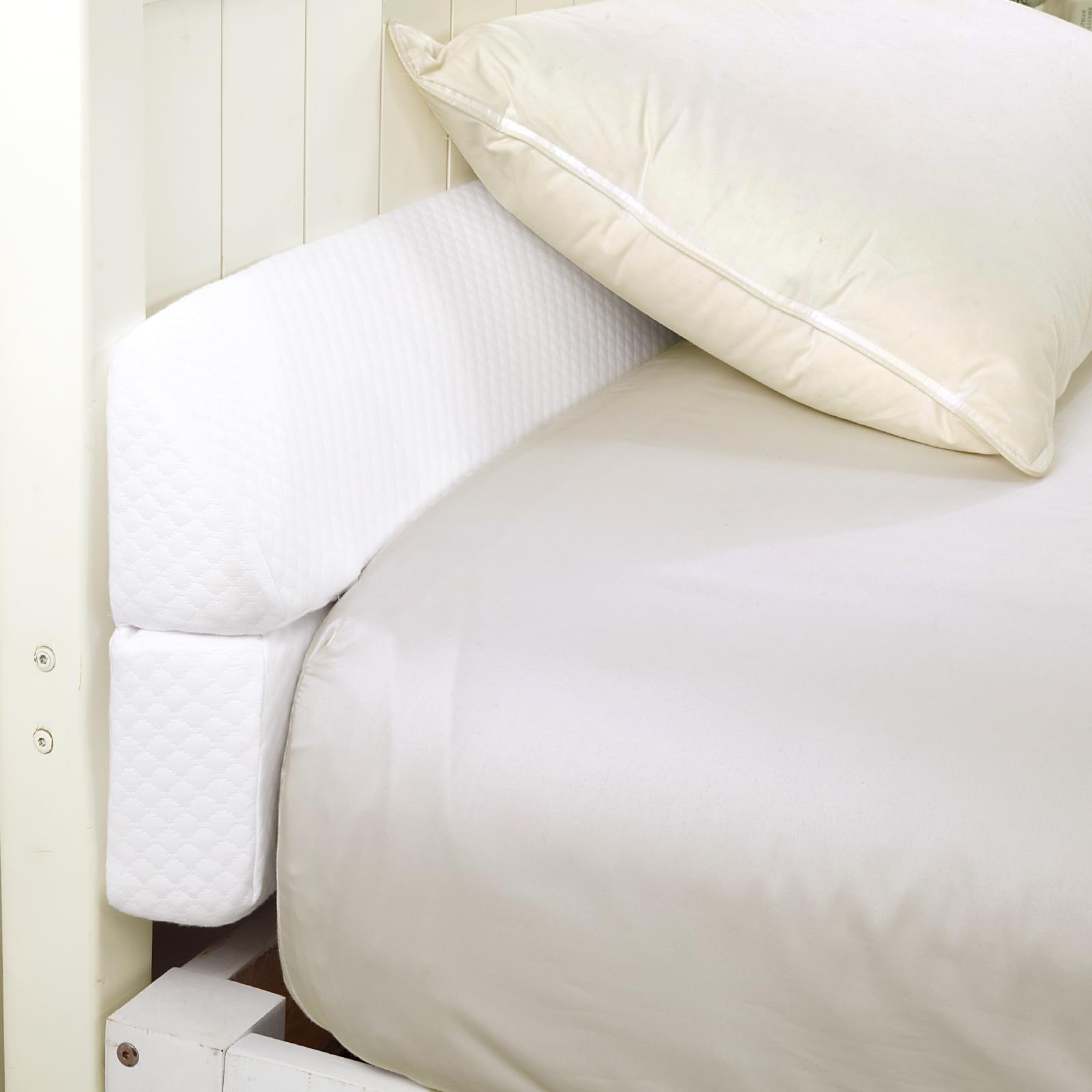 MABOZOO Headboard Gap Pillow - White Bed Wedge Filler, Foldable for Mattress - Home & Bedroom Comfort
